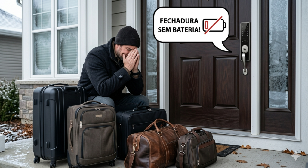 fechadura eletronica sem bateria