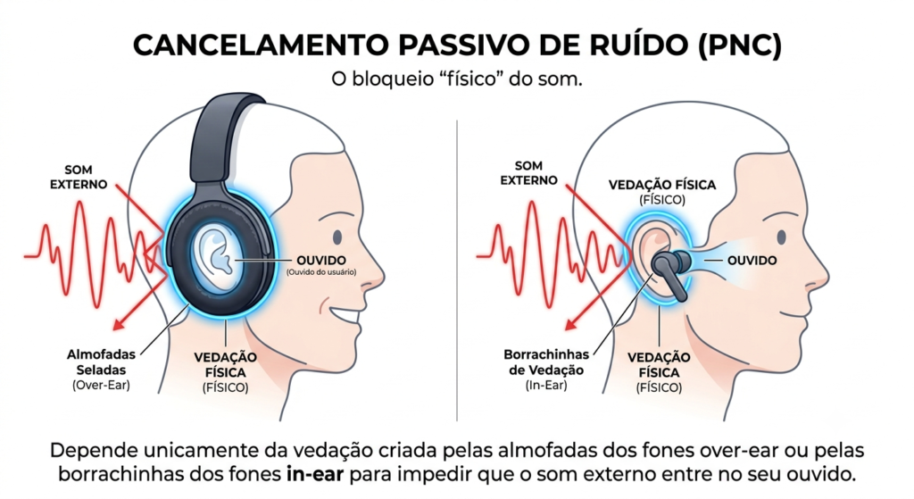 explicacao do cancelmento passivo PNC dos fones