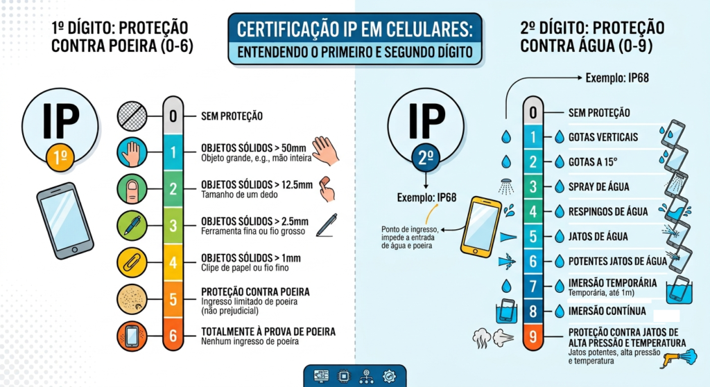 explicação certificacao de IP em smarphones