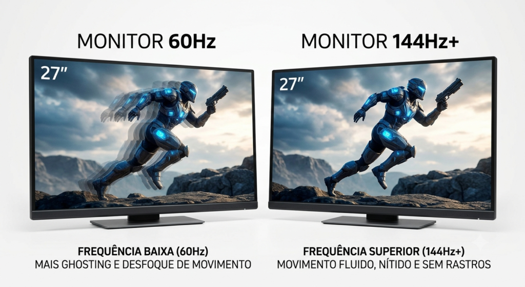 monitores com frequencias diferentes