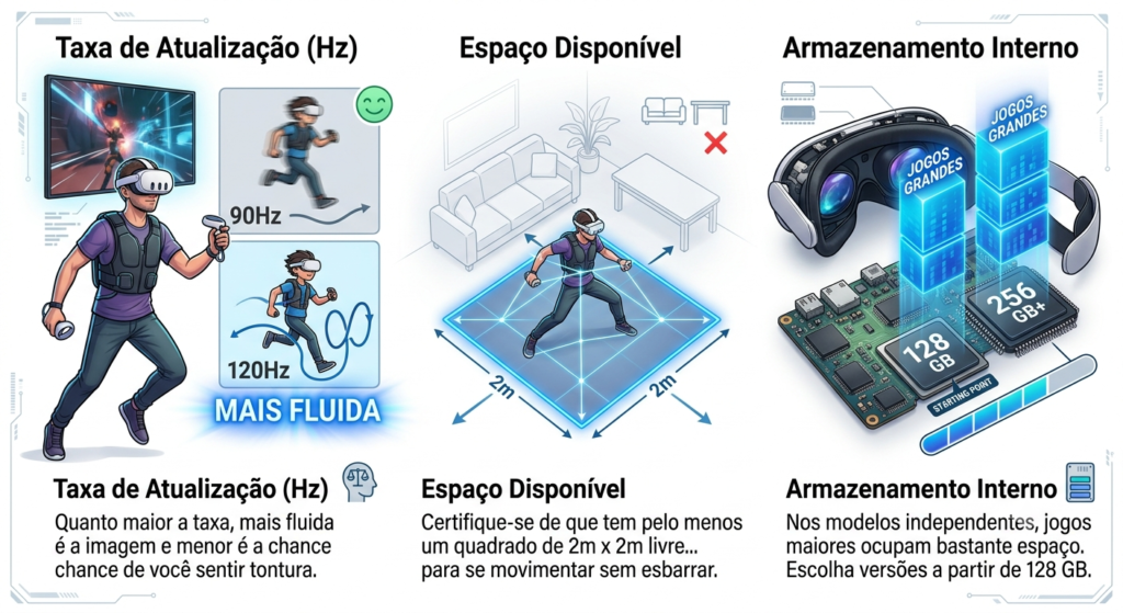 o que levar em conta na escolha de um oculos de realidade virtual