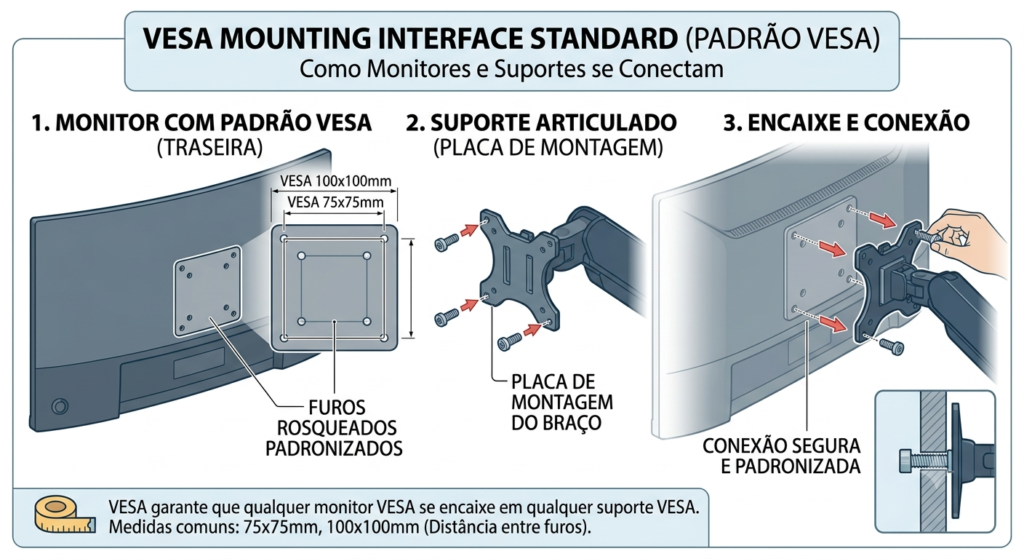 padrão VESA dos monitores