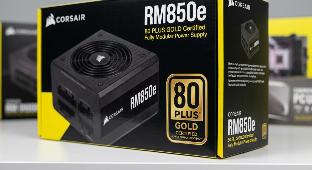 selo 80 plus na caixa da fonte