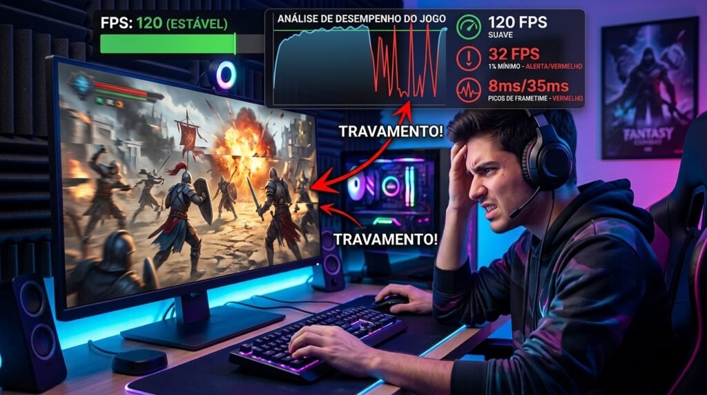 O que é FPS 1% Low e Frametime