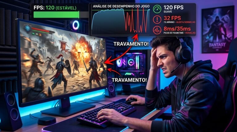 O que é FPS 1% Low e Frametime