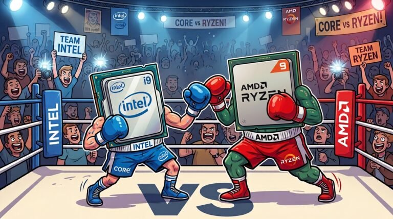 Processadores Intel Core vs AMD Ryzen: Qual a Diferença e Como Escolher?